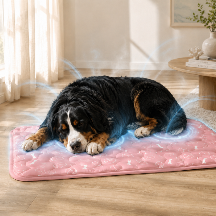 Tide Dog Cooling Mat — Ocean Blue Self-Cooling Pad