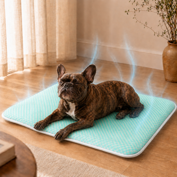 Aurora Dog Cooling Mat — Color-Changing Self-Cooling Pad