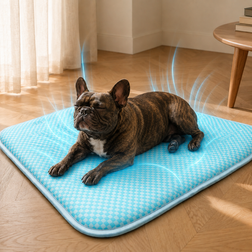 Aurora Dog Cooling Mat — Color-Changing Self-Cooling Pad