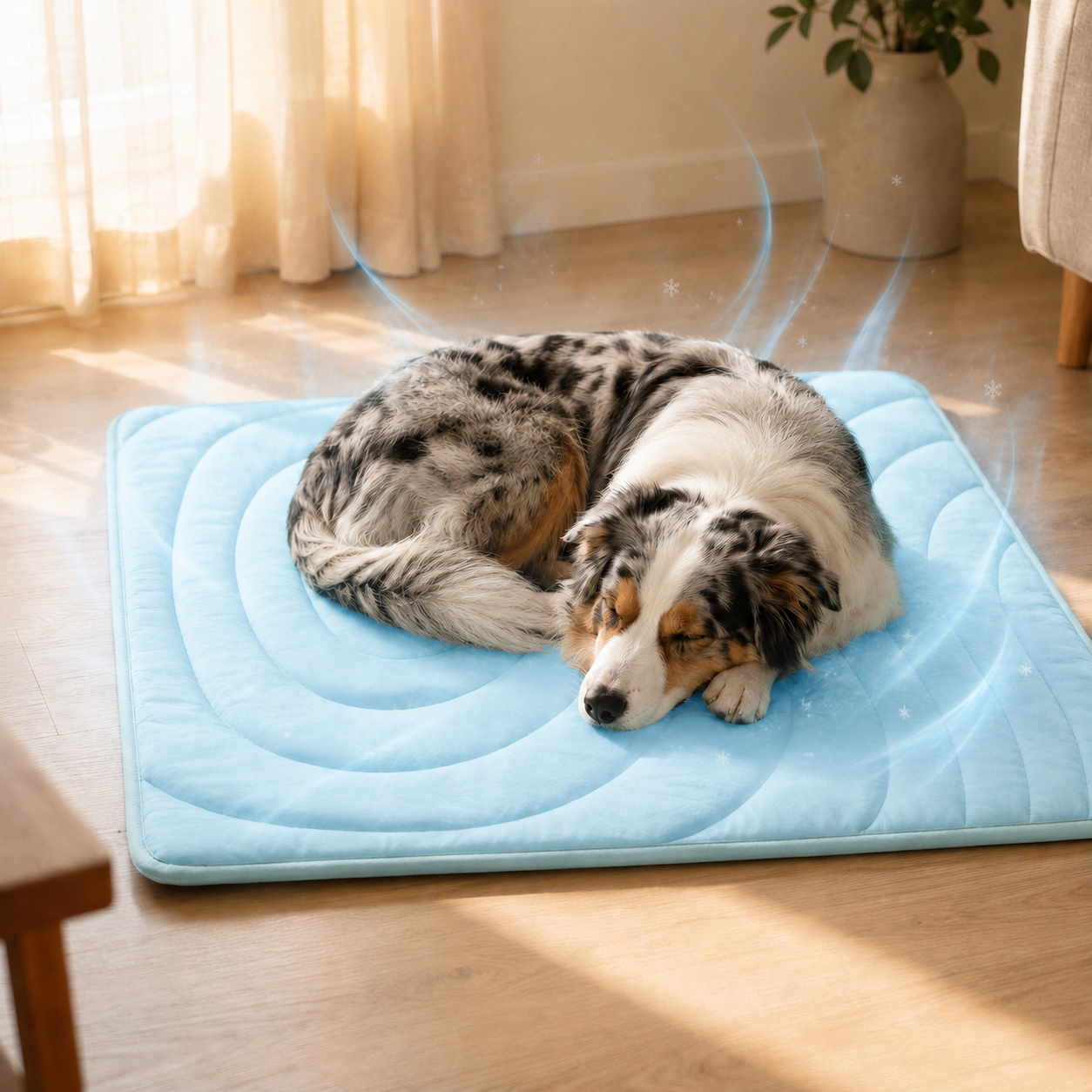 Frost Dog Cooling Mat — Arc-Chill Self-Cooling Pad